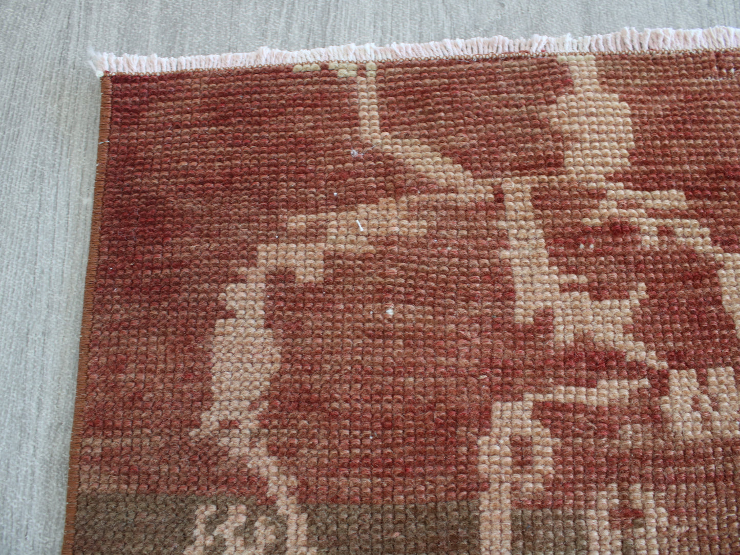 Vintage Oushak Rug - 5x8 Handwoven Pastel Anatolian Wool Rug