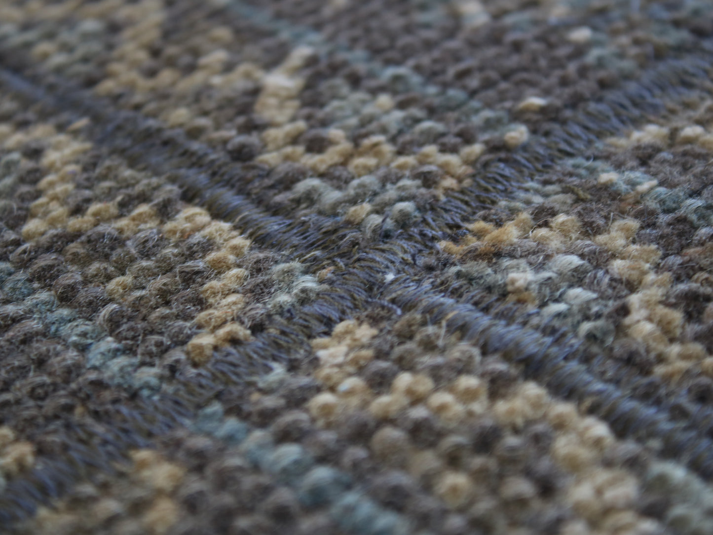 1x11 Gray Beige Patchwork Oriental Vintage Handmade Runner Rug | Turkish Wool Hallway Runner