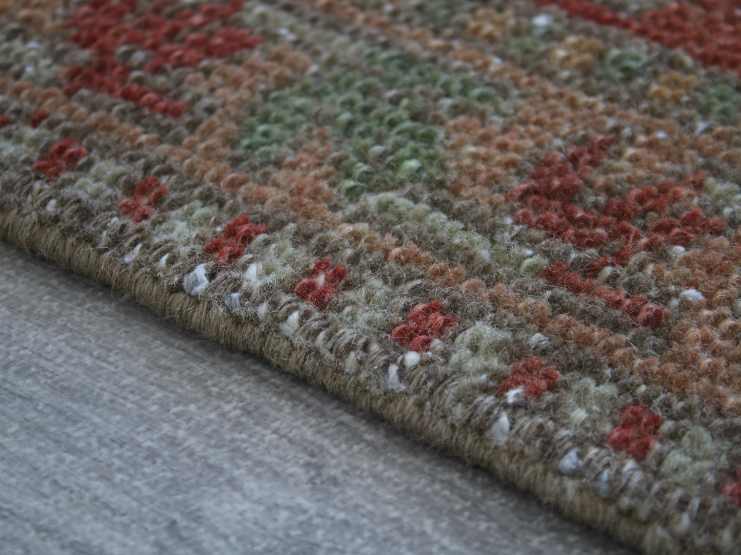2x11 Red Beige Persian Oriental Handmade Vintage Runner Rug | Turkish Wool Hallway Runner