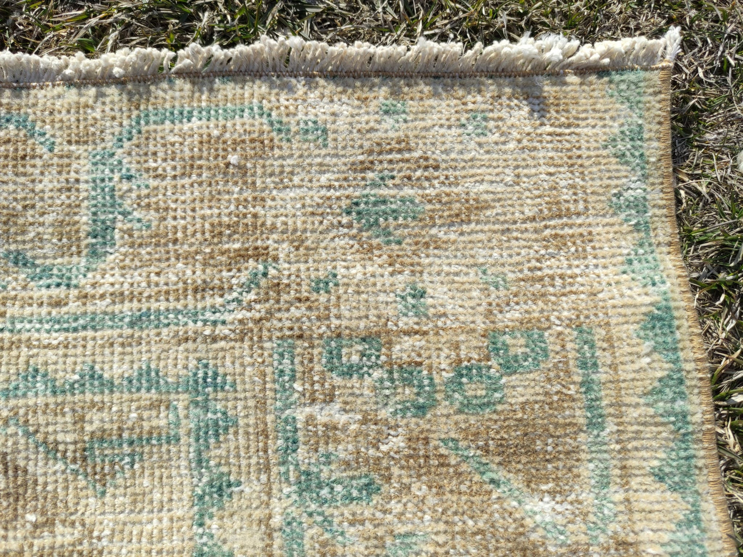 4x7 Natural Rug, Turkısh Area Rug, Boho Rug, Muted Area Rug, 4x7 Oushak Rug, 4x7 Handmade rug, 4x7 Vintage Area Rug, Oriental rug, Entry Rug