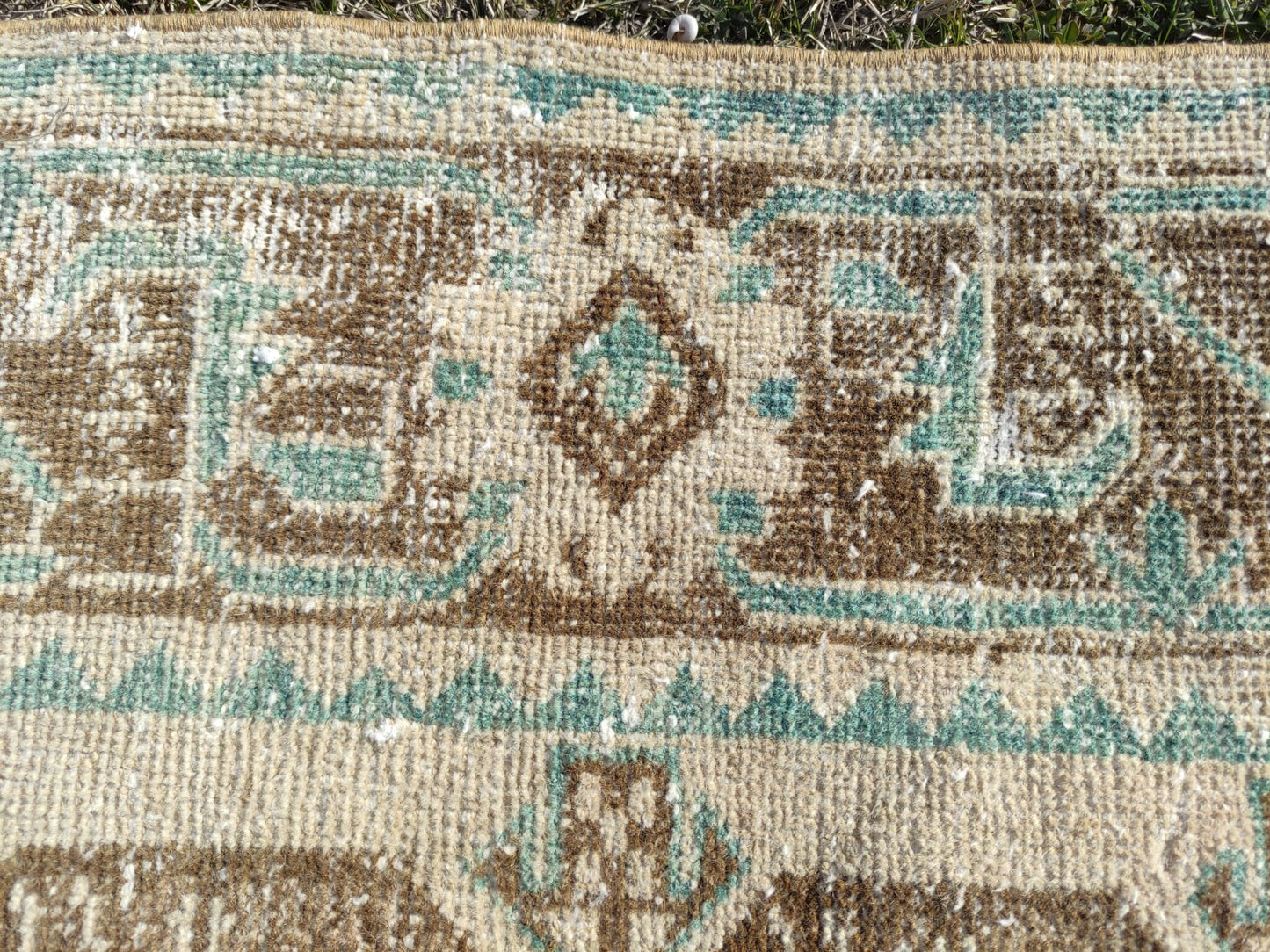 4x7 Natural Rug, Turkısh Area Rug, Boho Rug, Muted Area Rug, 4x7 Oushak Rug, 4x7 Handmade rug, 4x7 Vintage Area Rug, Oriental rug, Entry Rug