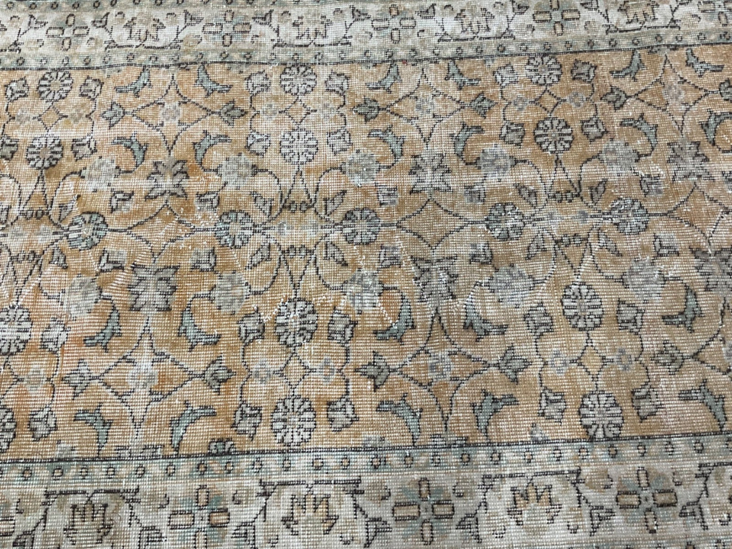 3x6 Yellow Accent Rug ,Handamde Rug, 3x6 Home Decor Rug, Turkish Accent Rug, 3x6 Oushak Accent Rug, Knotted Rug, 3x6 Bohemian Decor, 3x6 Rug