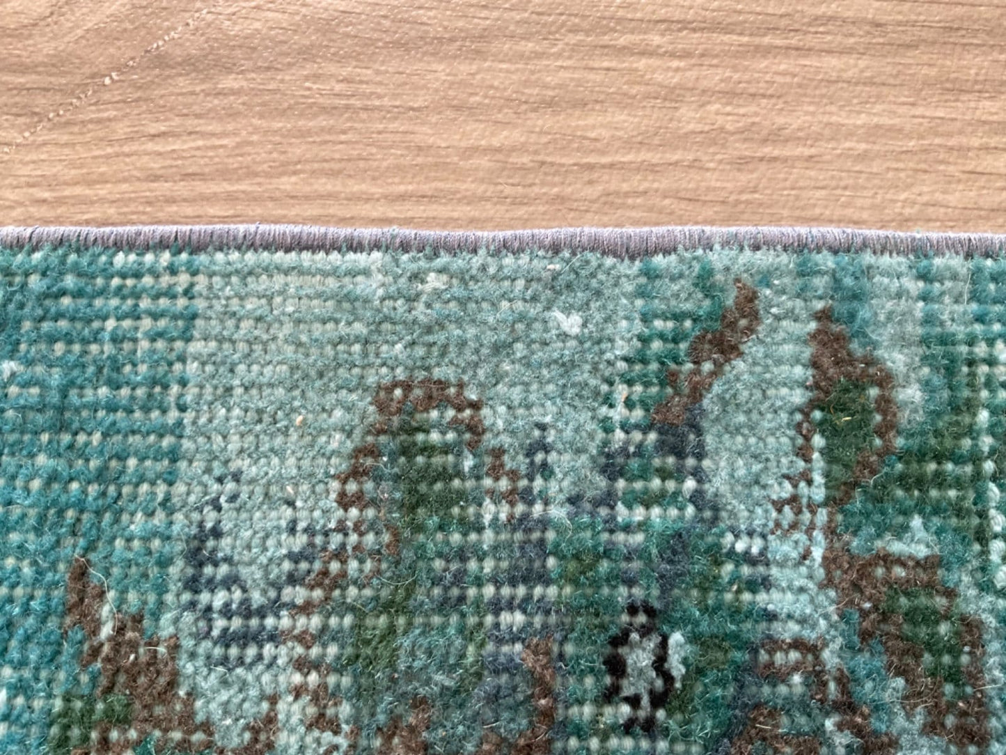 2x4 Blue Overdyed Rug, Door Mat Rug, Small Area Rug, Handmade Rug, Oriental Rug, Nomadic Rug, Wool Rug, Antique Rug, Turkish Door Mat, 2x4