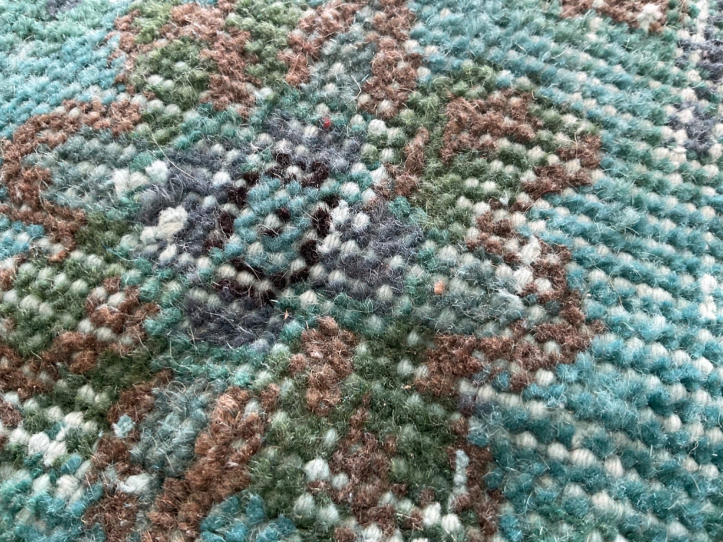 2x4 Blue Overdyed Rug, Door Mat Rug, Small Area Rug, Handmade Rug, Oriental Rug, Nomadic Rug, Wool Rug, Antique Rug, Turkish Door Mat, 2x4