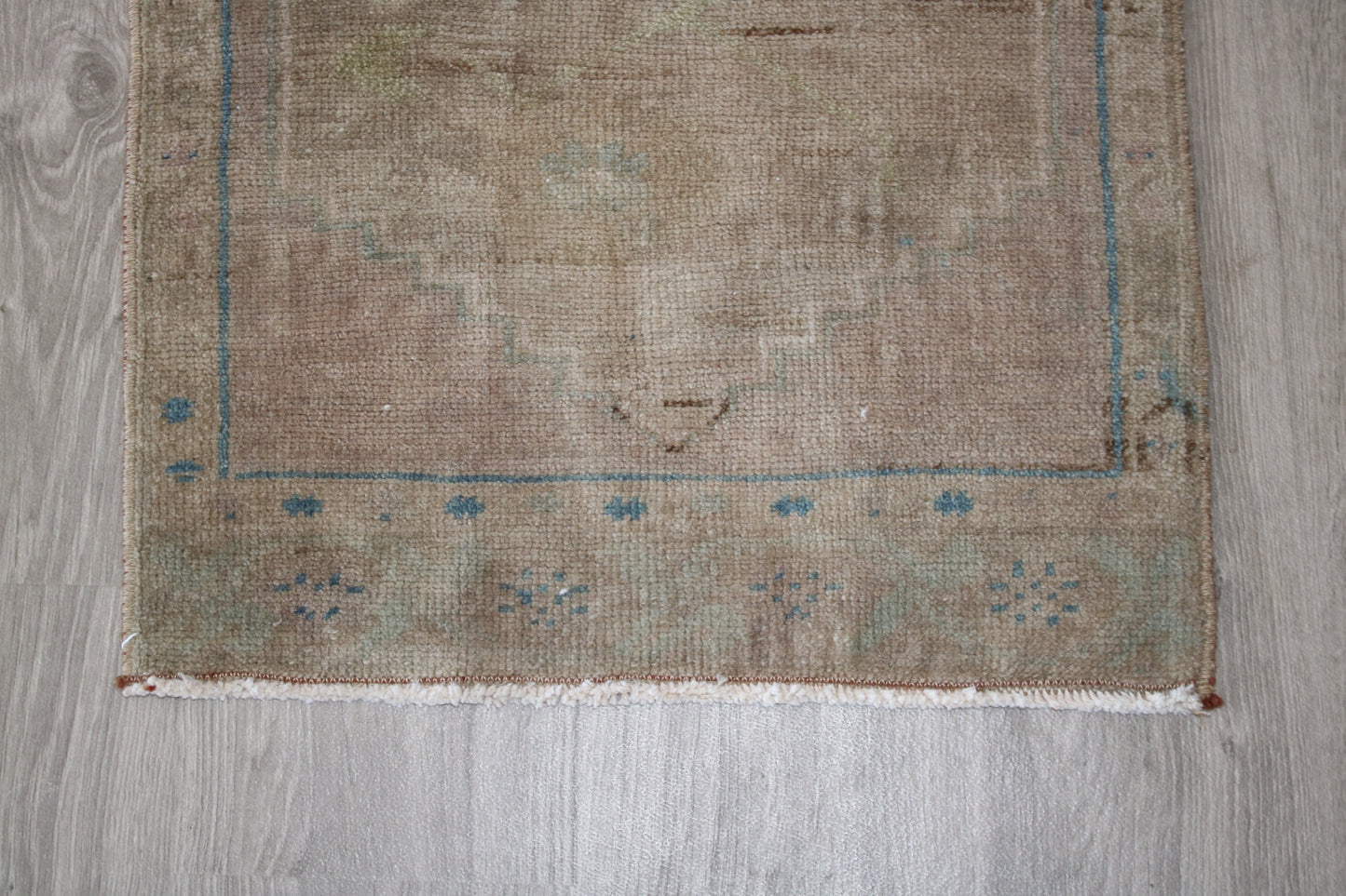 1x3 Muted Door Mat, Turkish Door Mat, Handmade Rug, Oriental Rug, Kitchen Rug, Bedroom Rug, Washable Rug, Living Room Rug, Small Area Rug