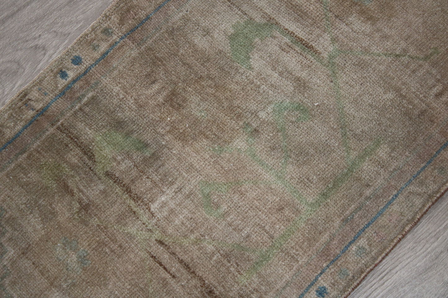 1x3 Muted Door Mat, Turkish Door Mat, Handmade Rug, Oriental Rug, Kitchen Rug, Bedroom Rug, Washable Rug, Living Room Rug, Small Area Rug