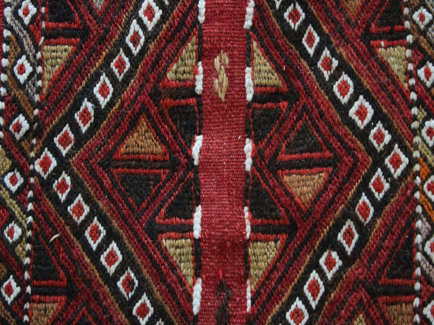 4x4 Red Kilim Rug, Handmade Rug, Oriental Rug, Wool Rug, Antique Rug, Entryway Rug, Traditional Rug, Home Decor Rug, Washable Rug, Kitchen