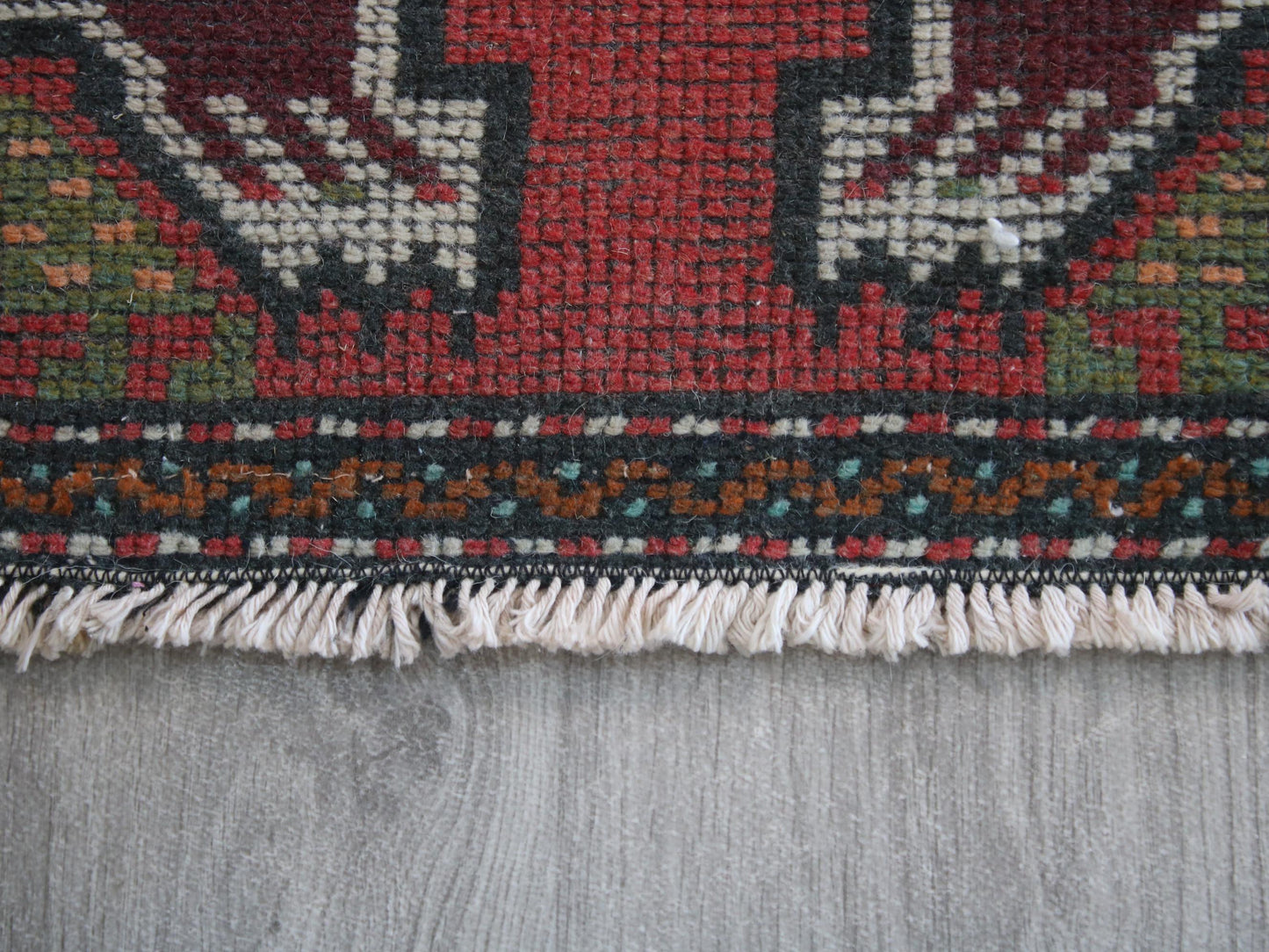 Hand Knotted Wool Affordable Oushak Rug, Pastel Turkish Vintage Rug (3.7 x 6.4 ft)
