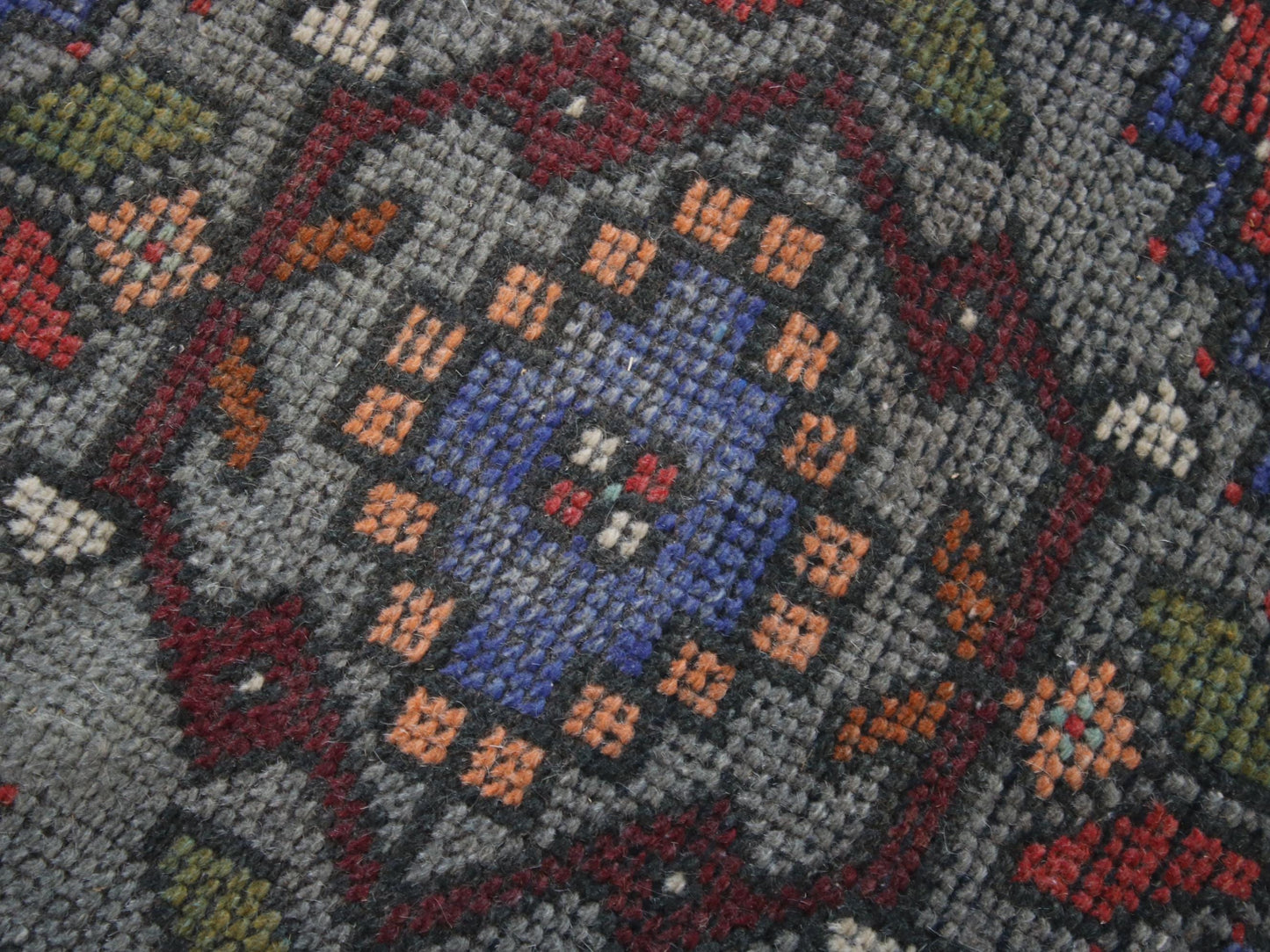 Hand Knotted Wool Affordable Oushak Rug, Pastel Turkish Vintage Rug (3.7 x 6.4 ft)