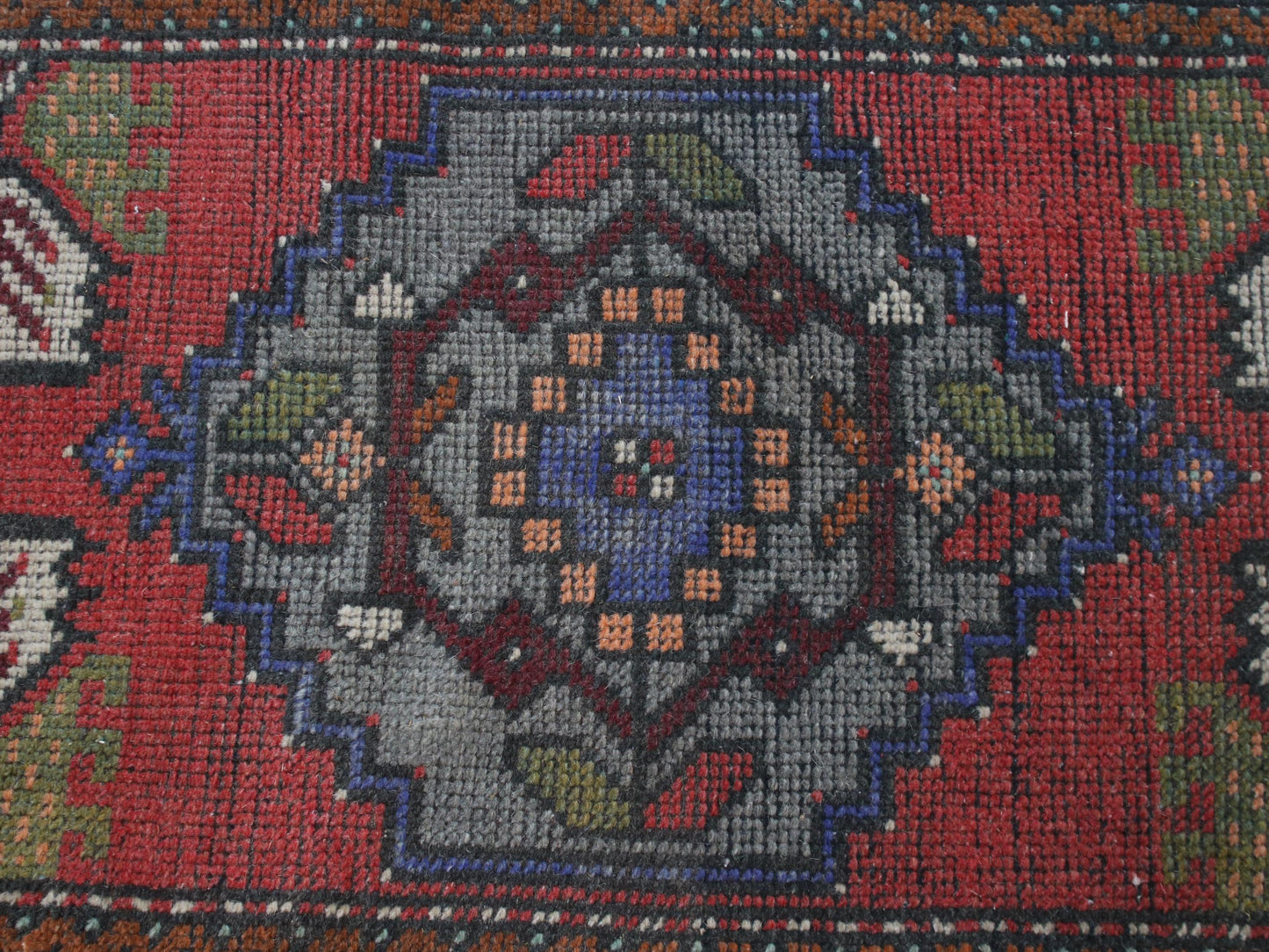 Hand Knotted Wool Affordable Oushak Rug, Pastel Turkish Vintage Rug (3.7 x 6.4 ft)