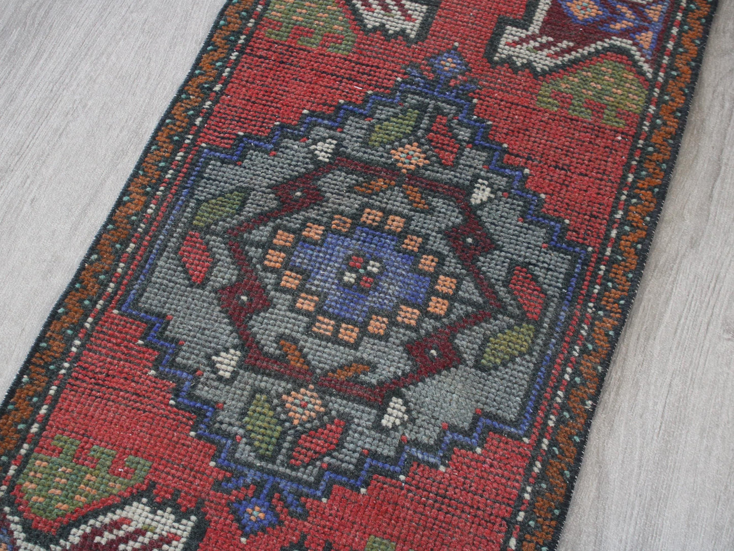 Hand Knotted Wool Affordable Oushak Rug, Pastel Turkish Vintage Rug (3.7 x 6.4 ft)