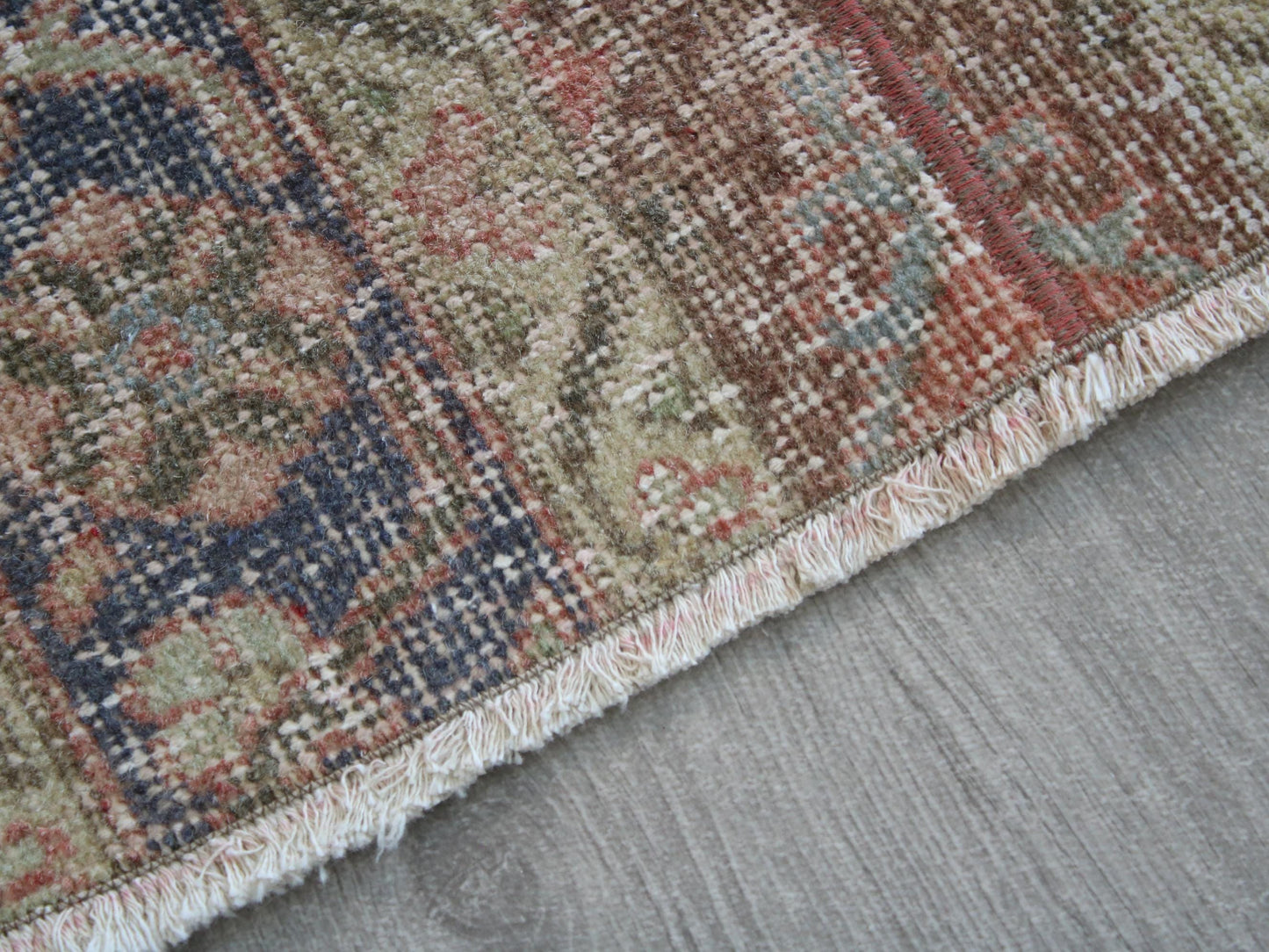 2x8 Handmade Turkish Patchwork Runner Rug, Turkish Tribal Rug(1.7x8.0)Ft