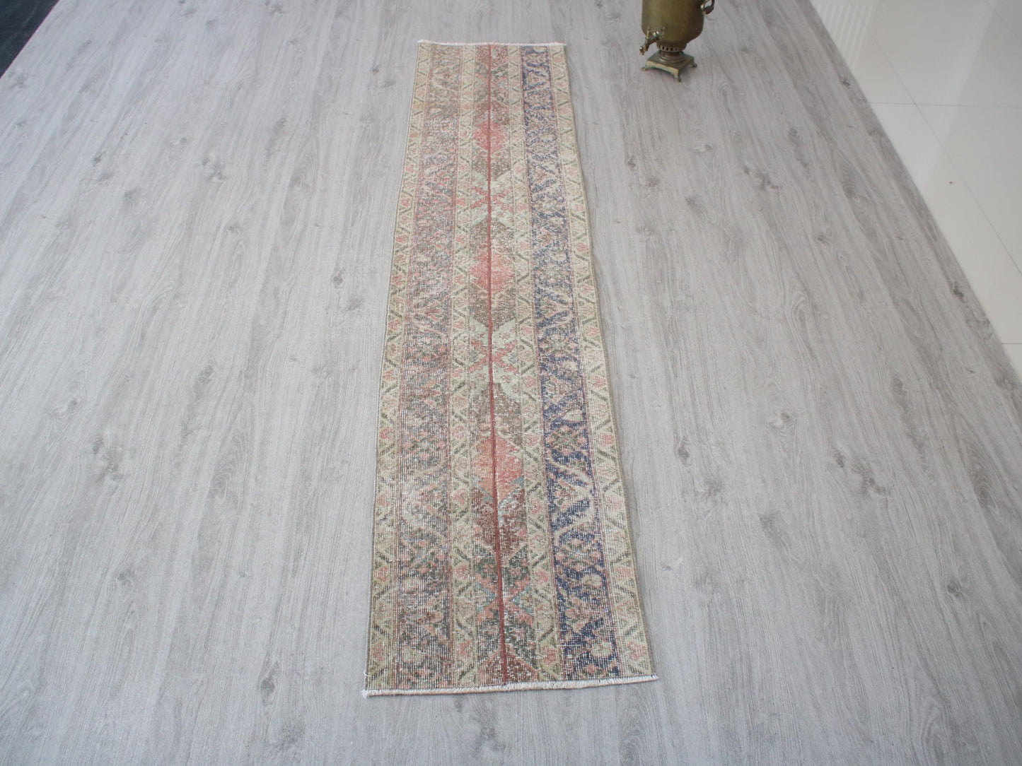 2x8 Handmade Turkish Patchwork Runner Rug, Turkish Tribal Rug(1.7x8.0)Ft