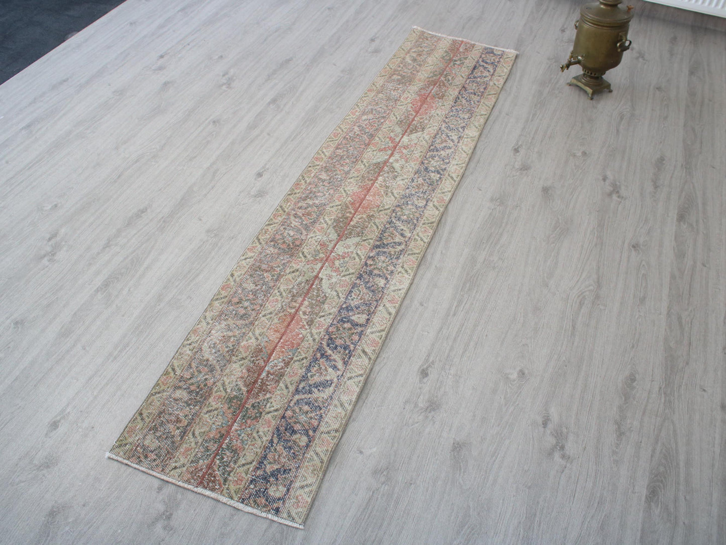 2x8 Handmade Turkish Patchwork Runner Rug, Turkish Tribal Rug(1.7x8.0)Ft