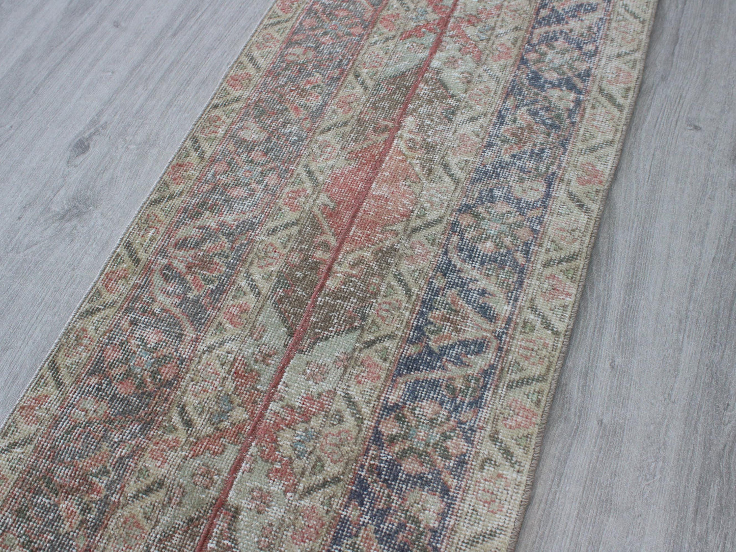 2x8 Handmade Turkish Patchwork Runner Rug, Turkish Tribal Rug(1.7x8.0)Ft