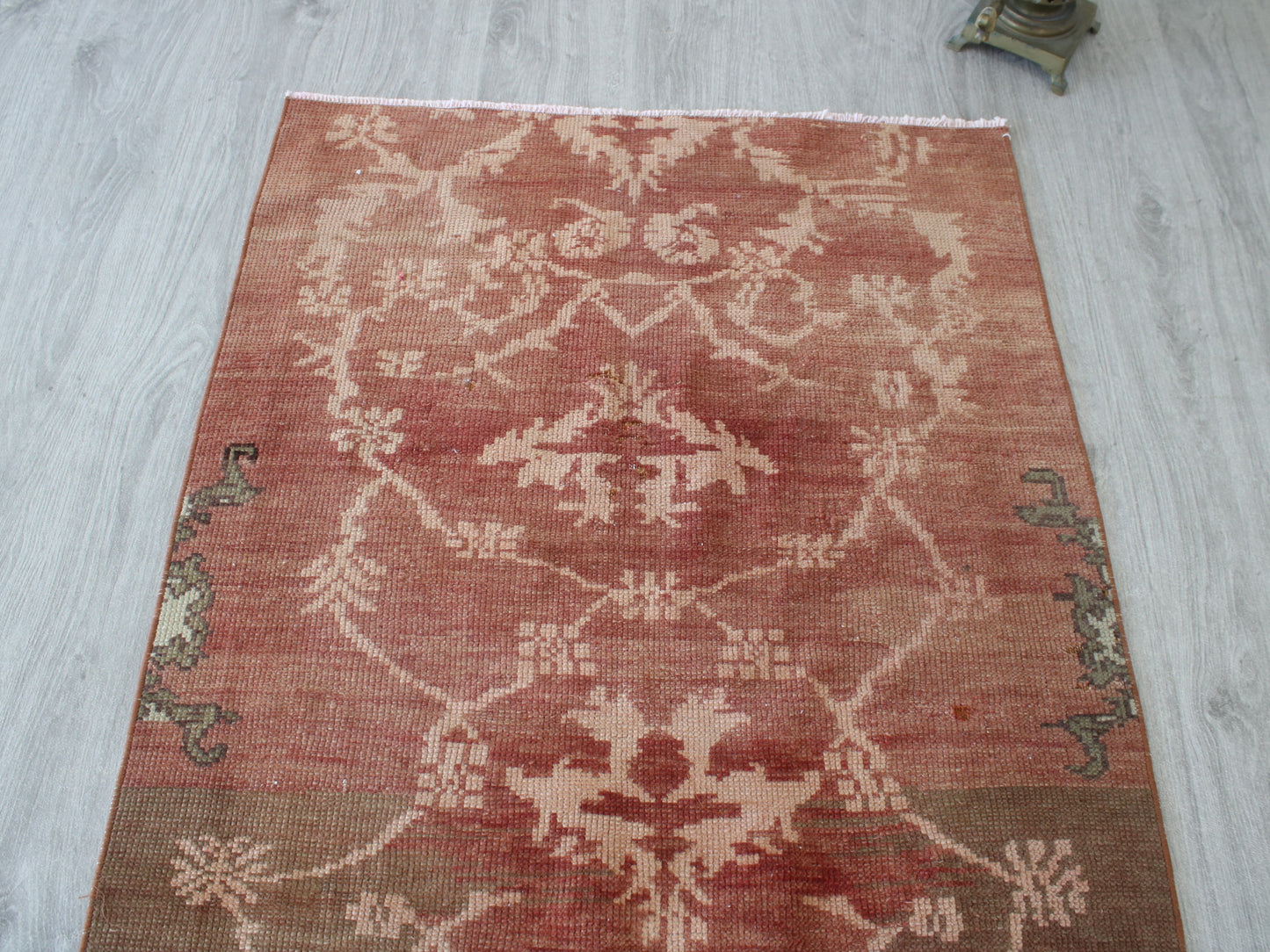 Vintage Oushak Rug - 5x8 Handwoven Pastel Anatolian Wool Rug
