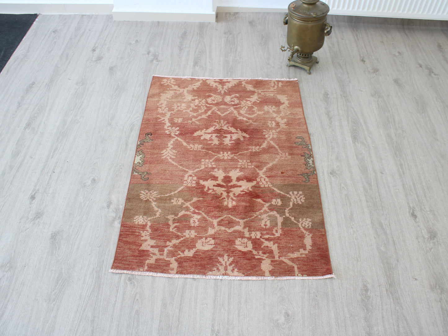Vintage Oushak Rug - 5x8 Handwoven Pastel Anatolian Wool Rug