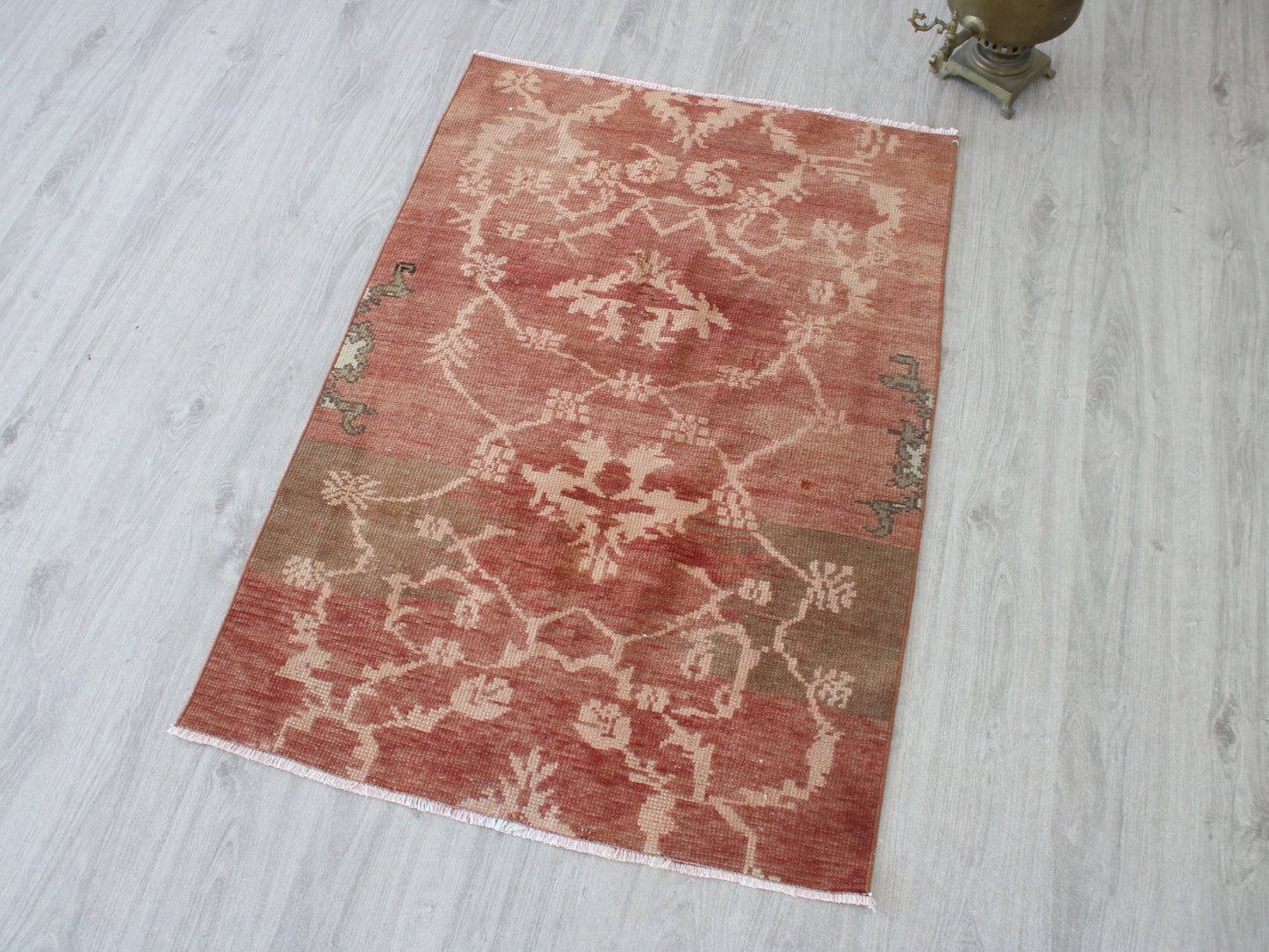 Vintage Oushak Rug - 5x8 Handwoven Pastel Anatolian Wool Rug