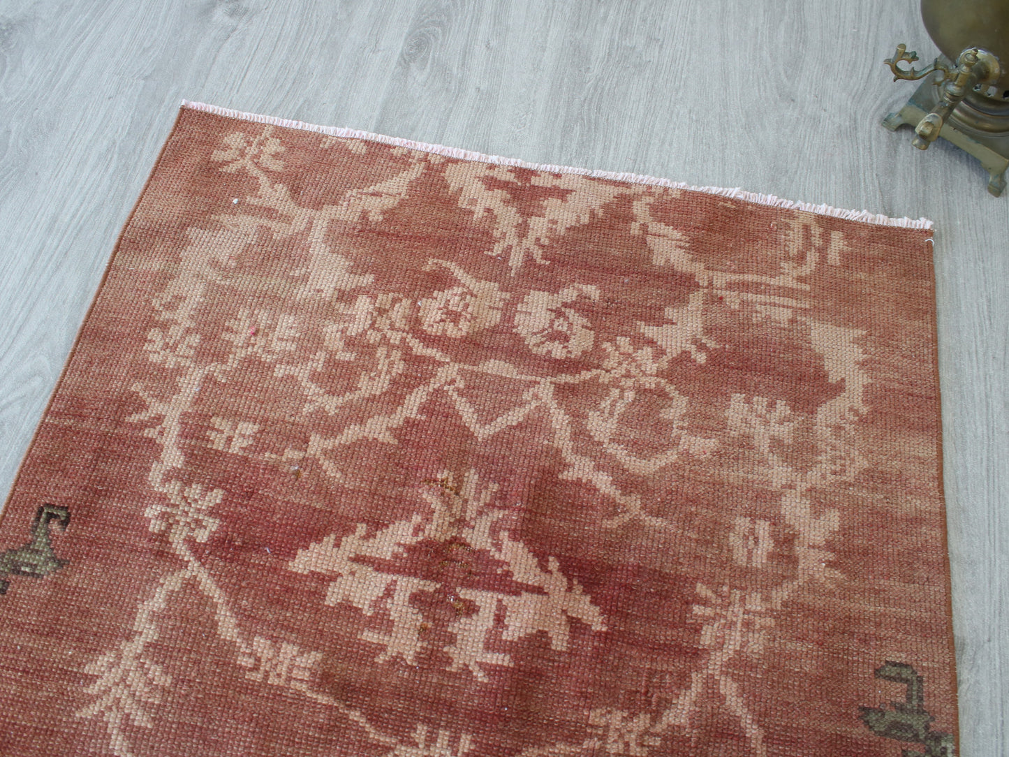 Vintage Oushak Rug - 5x8 Handwoven Pastel Anatolian Wool Rug